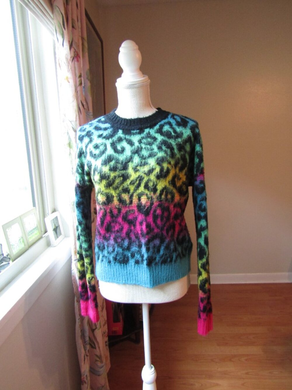 Derek Heart Fuzzy Sweater